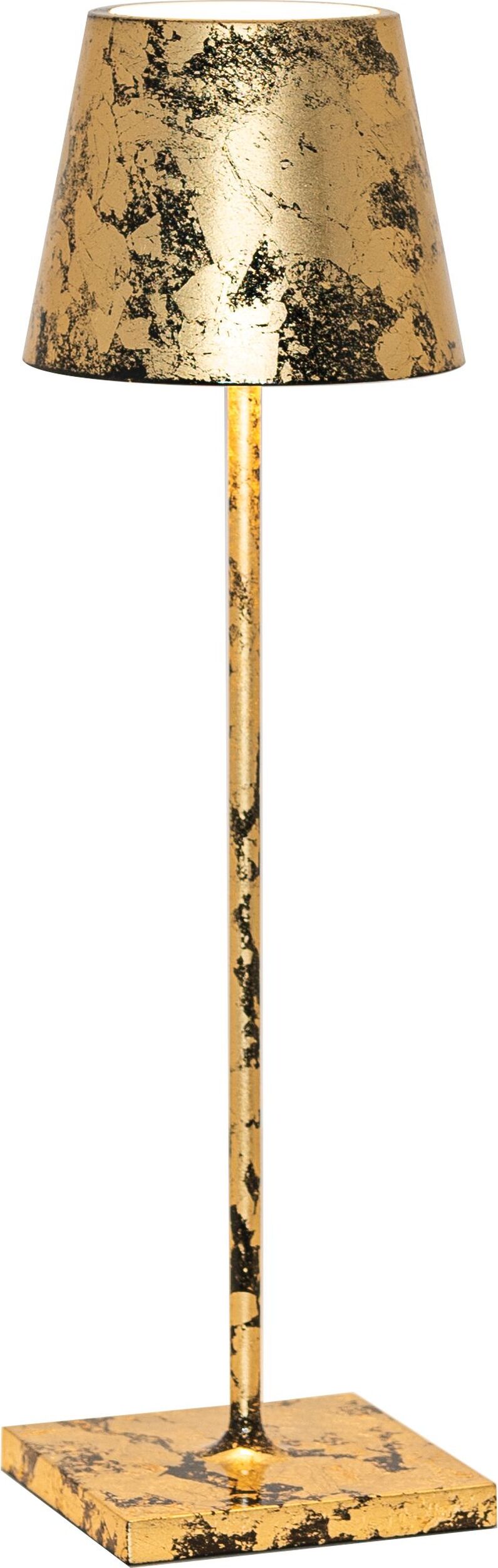 Lampa stołowa Poldina 38 cm czarno-złota