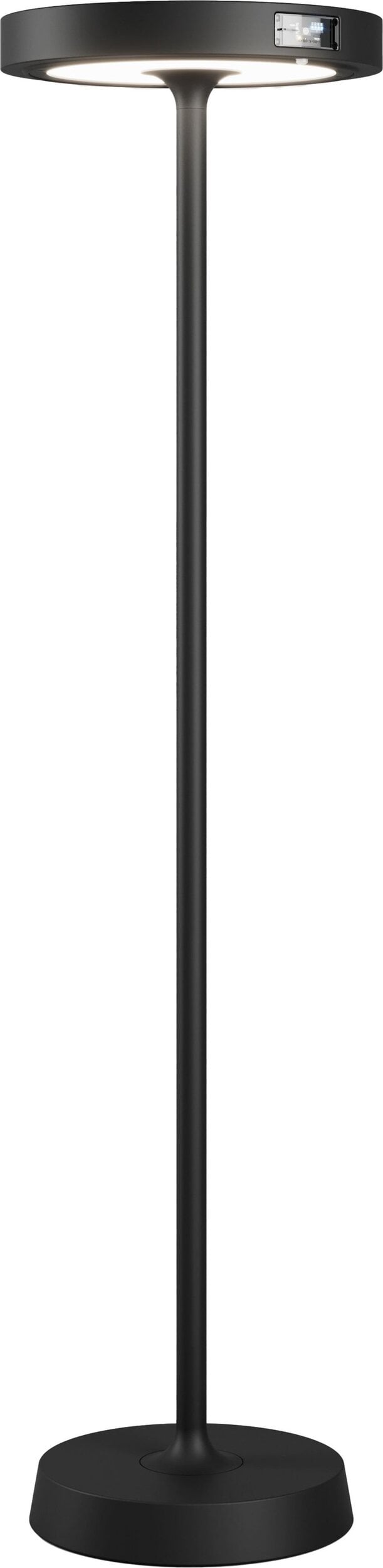 Lampa solarna z regulacją wysokości Barbell czarna