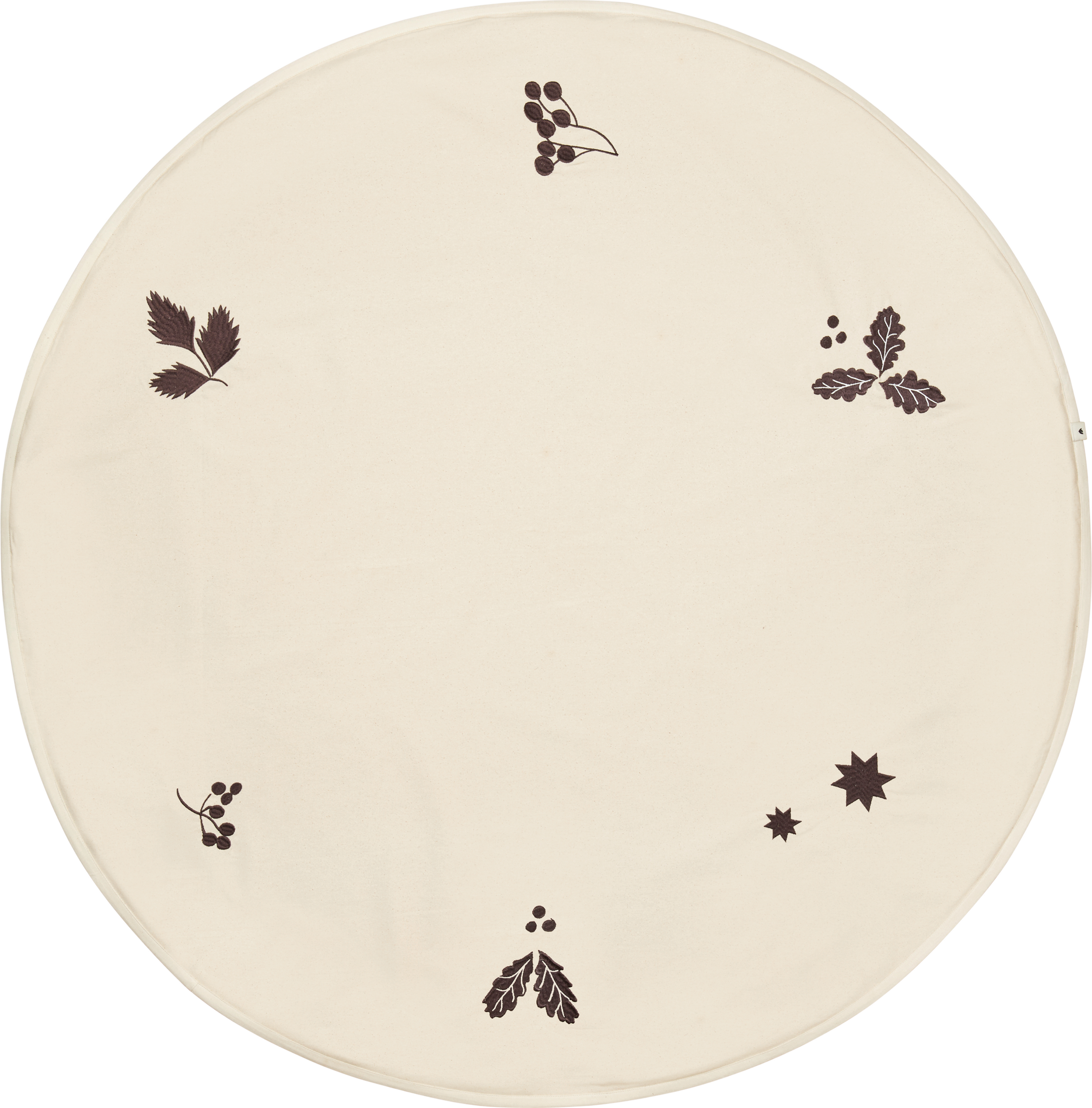 Mata pod choinkę Oak Christmas Tree okrągła 120 x 120 cm jasna