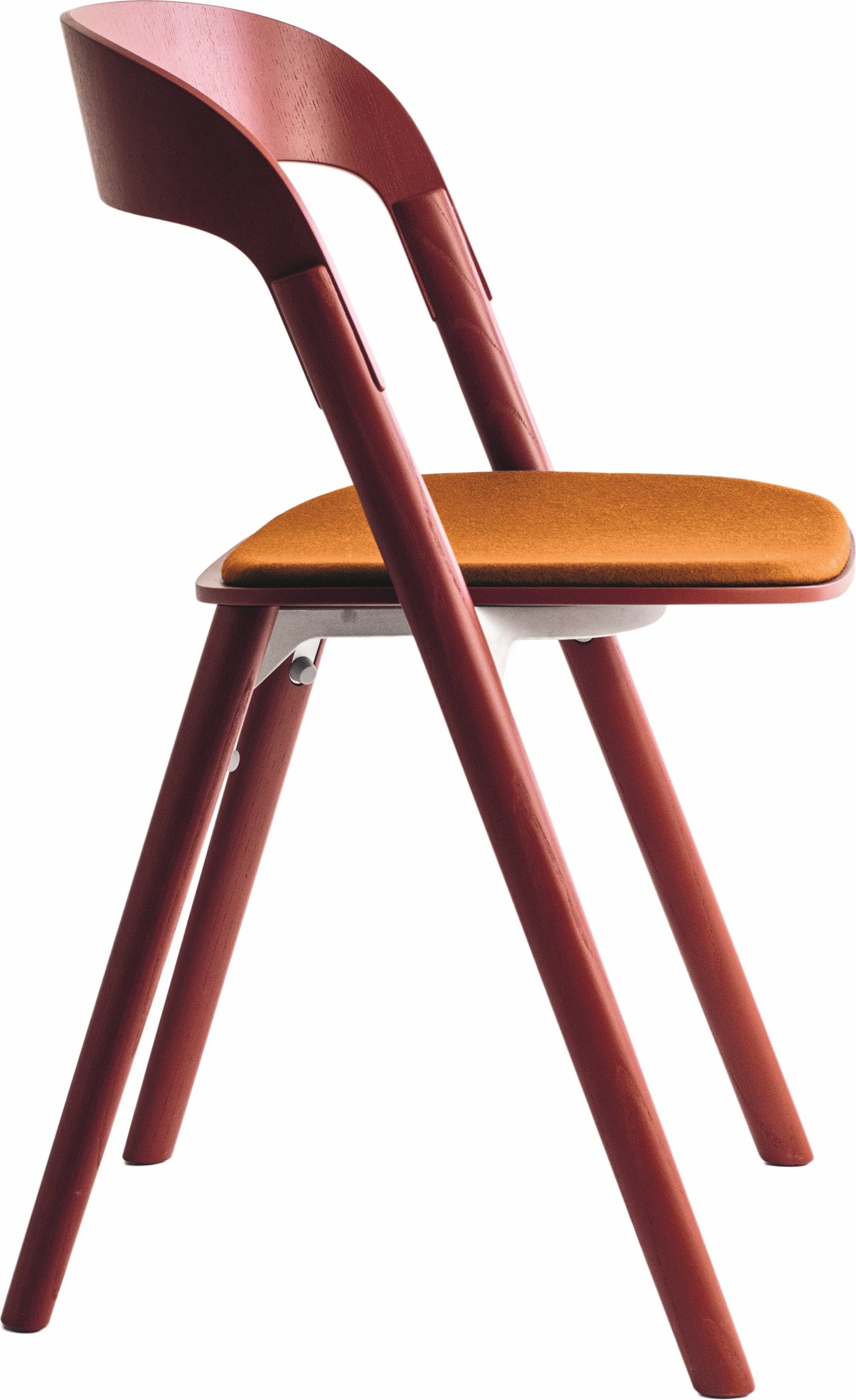 Krzesło Pila z poduszką czerwono-pomarańczowe