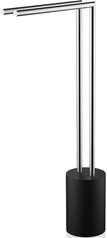 Wieszak na ręczniki Stone stal matowa-czarny