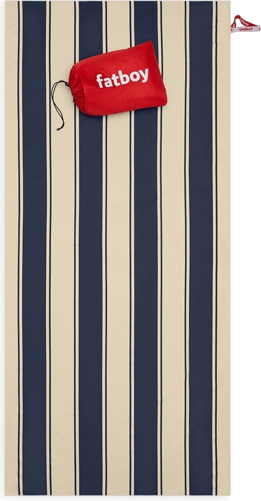 Ręcznik plażowy Beach Baggy Stripe XL granatowy z etui 2 el.