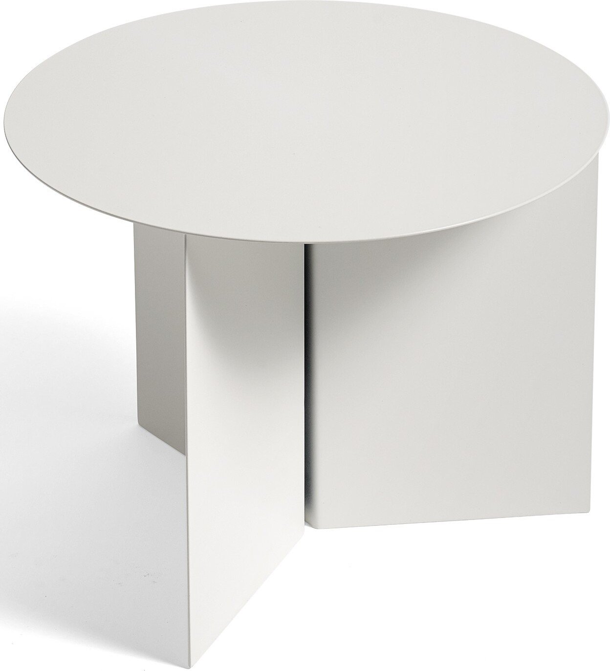 Stolik kawowy Slit okrągły 45 cm biały