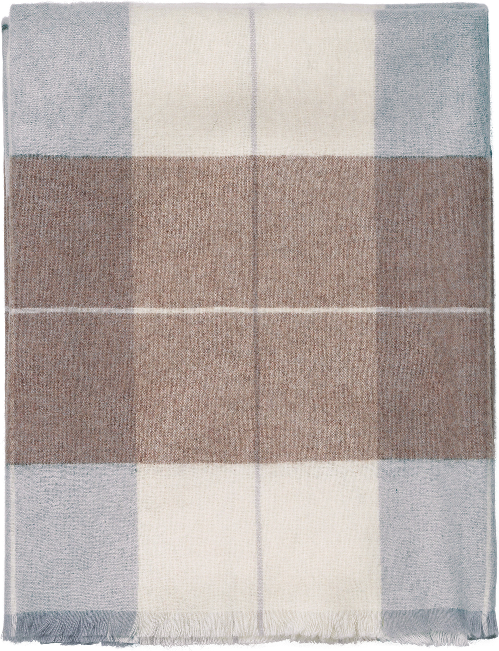 Koc Scotch 130 x 190 cm szaro-brązowy