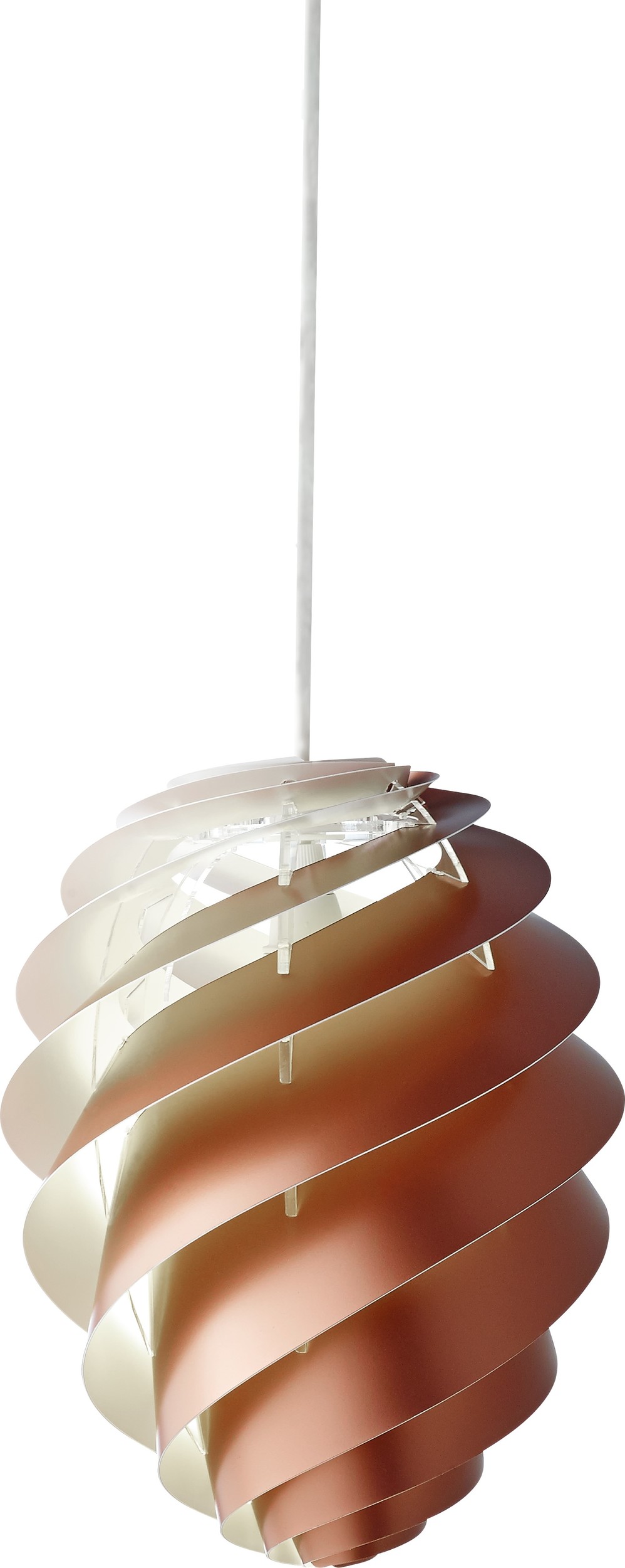 Lampa wisząca Swirl II 18 cm miedziana