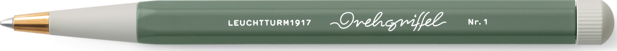 Długopis kulkowy z niebieskim tuszem Drehgriffel Nr. 1 oliwkowy