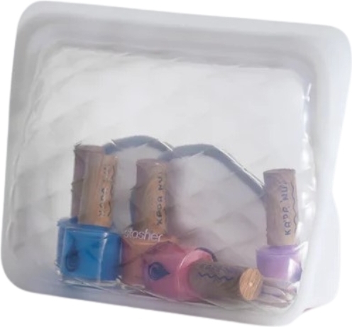 Kosmetyczka Stasher Beauty Essentials pudrowa