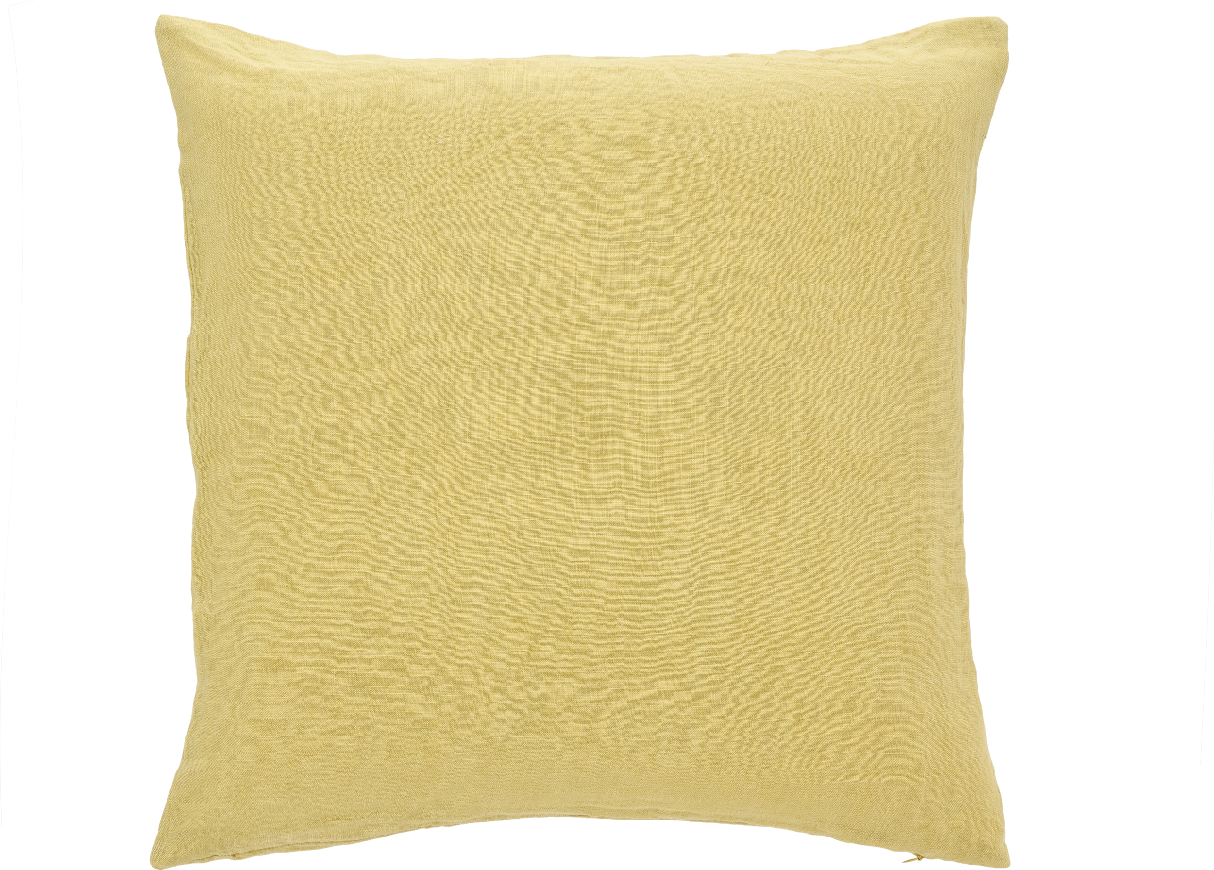 Poduszka dekoracyjna Linen 50 x 50 cm żółta