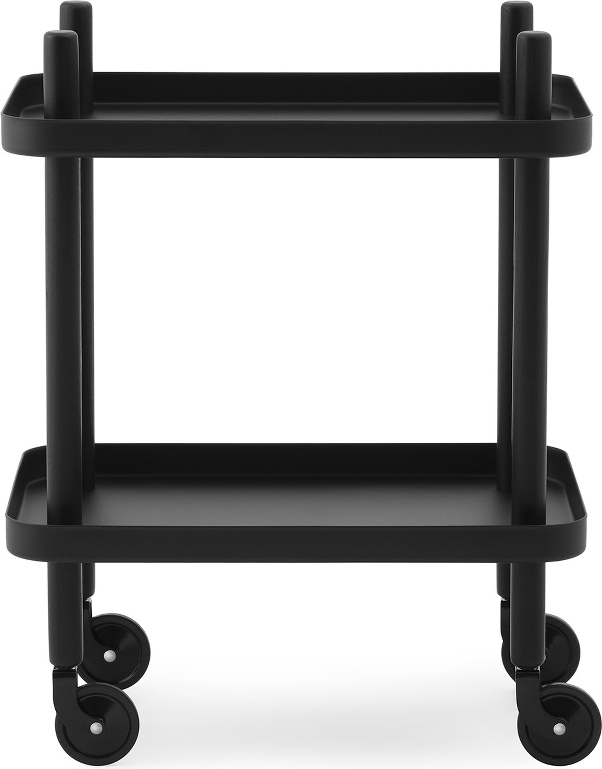 Stolik Block czarny z czarną ramą