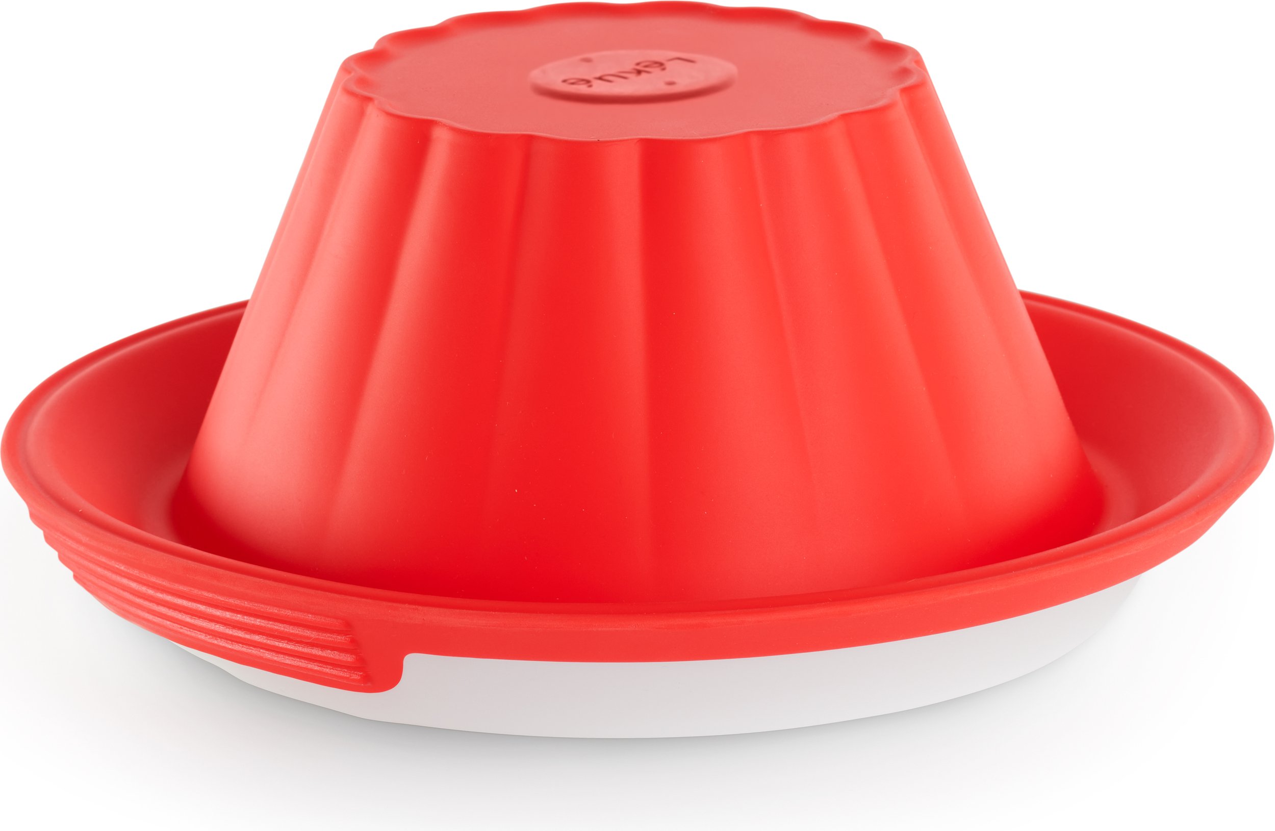 Forma do ciast i puddingów Lekue z talerzem ceramicznym