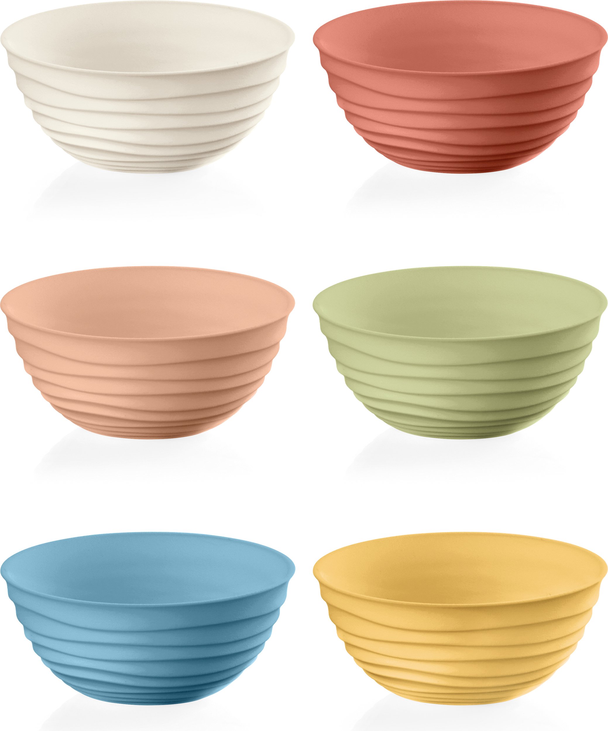 Miski Tierra S ciepłe kolory 6 szt.