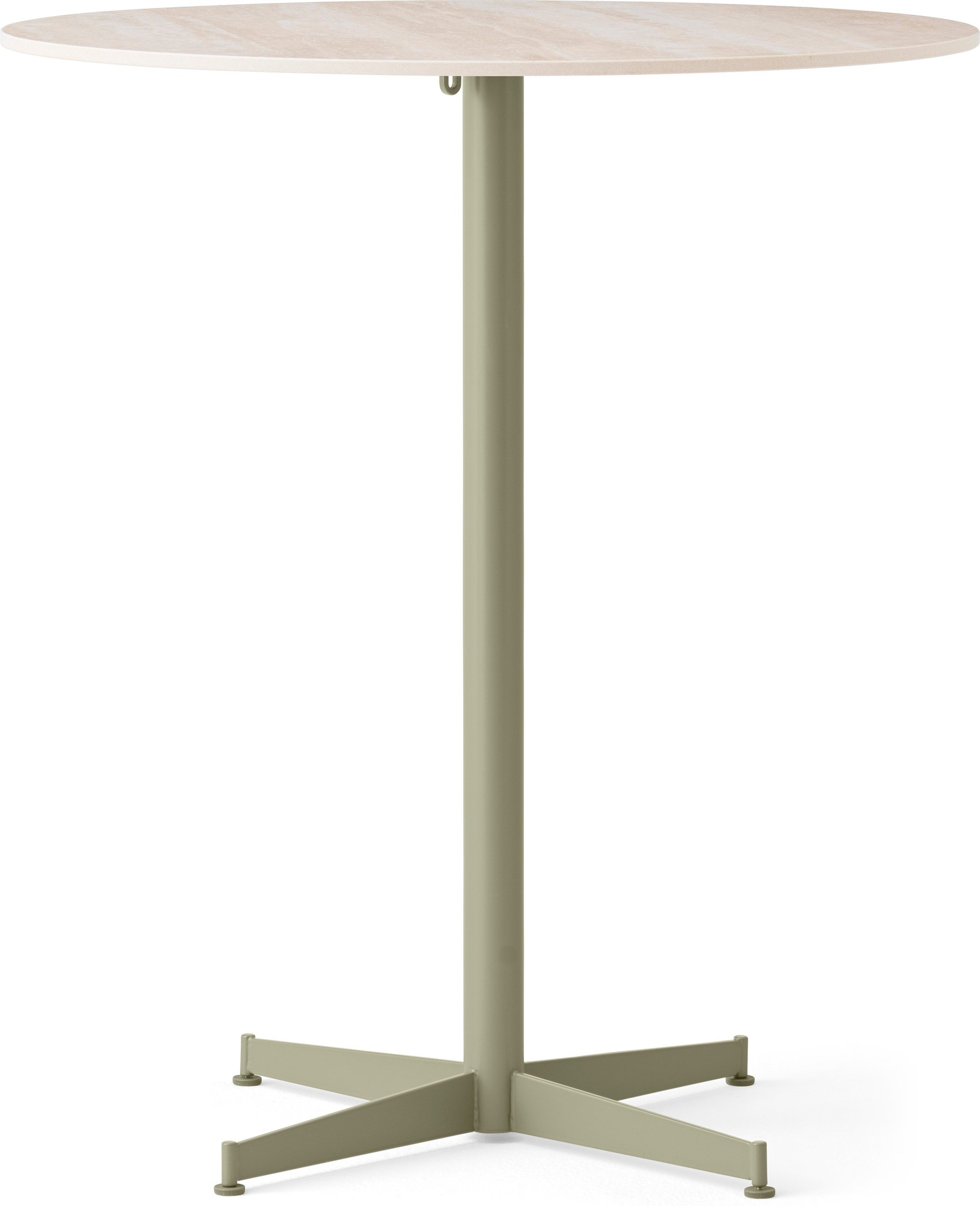 Stół barowy z oliwkową podstawą Nook Star Base Ceramic niski 80 cm