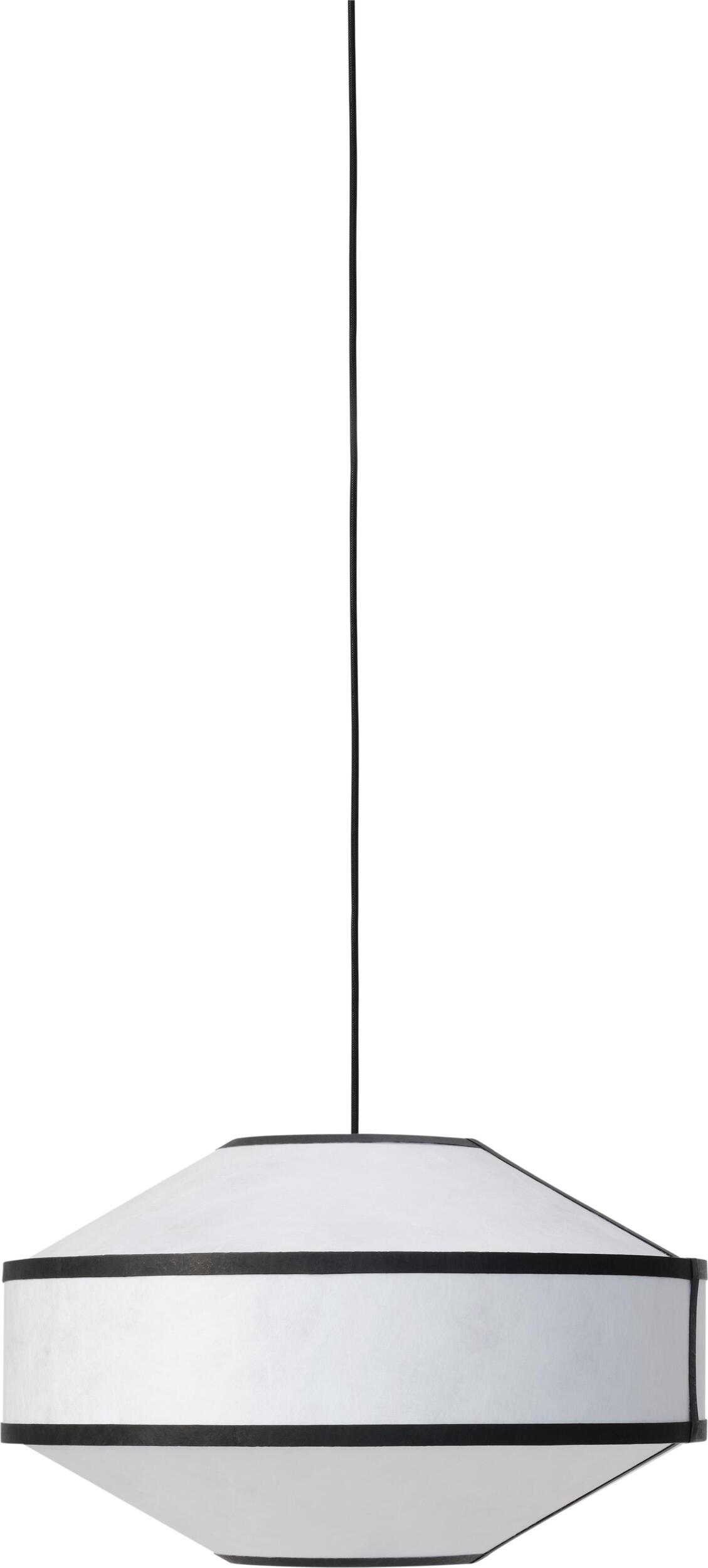 Lampa wisząca Kite 55 cm czarno-biała