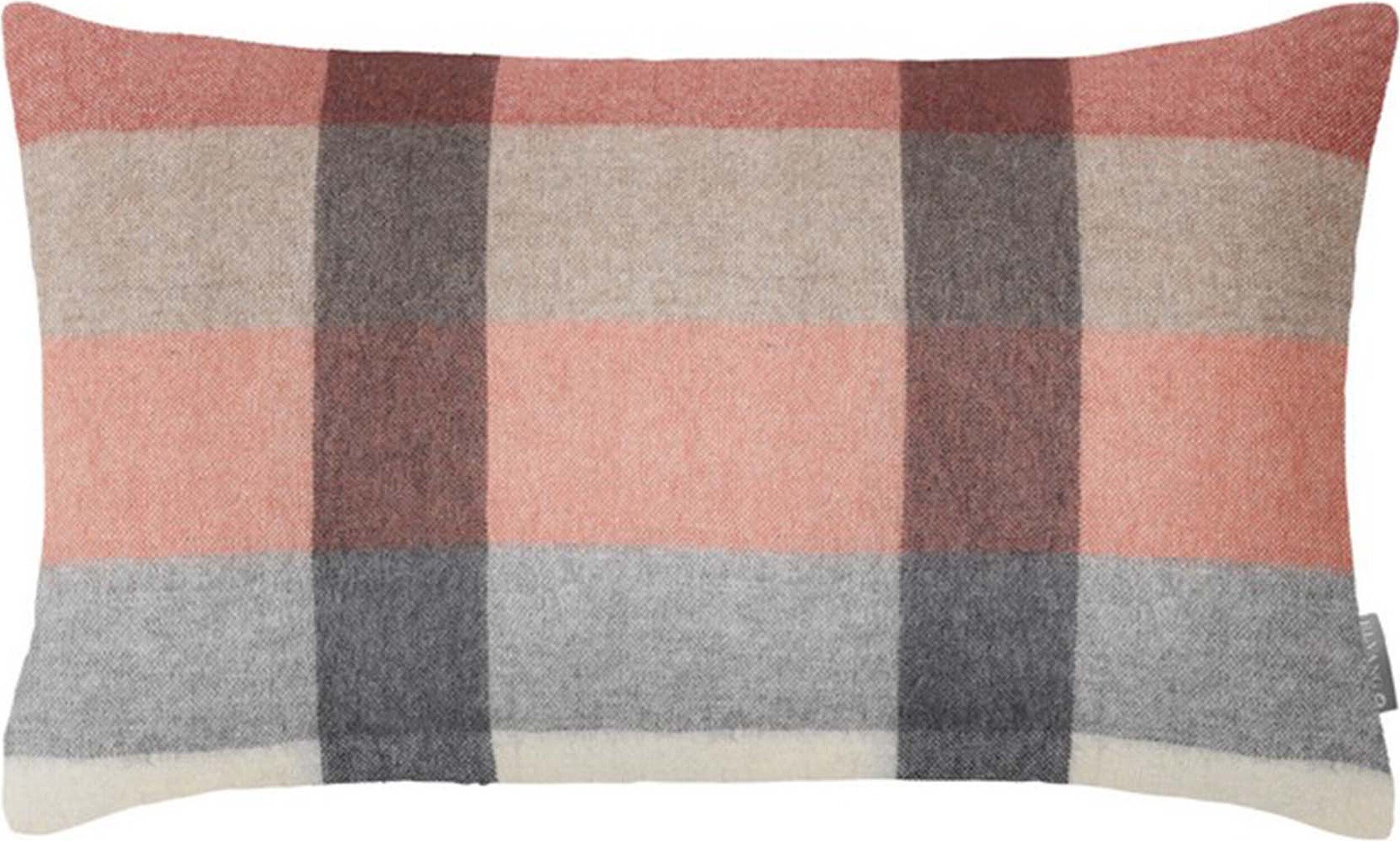 Poszewka dekoracyjna Intersection 30 x 50 cm czerwono-szara