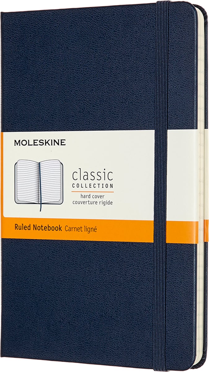 Notes w linię Moleskine Classic M 208 stron szafirowy twarda oprawa