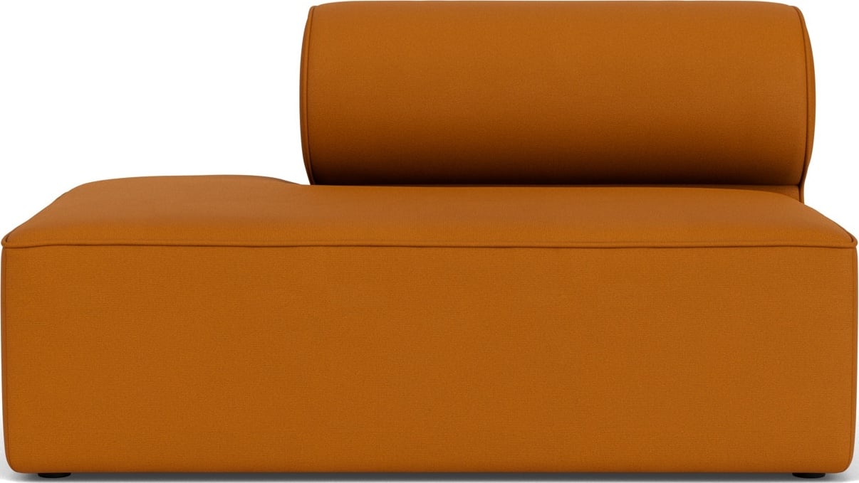 Zakończenie lewostronne sofy modułowej Eave 86 x 129 cm ciemnopomarańczowe