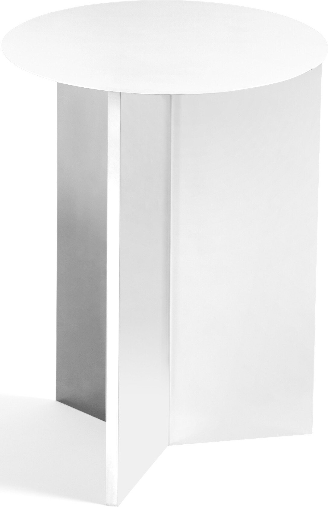 Stolik boczny Slit okrągły 35 cm biały