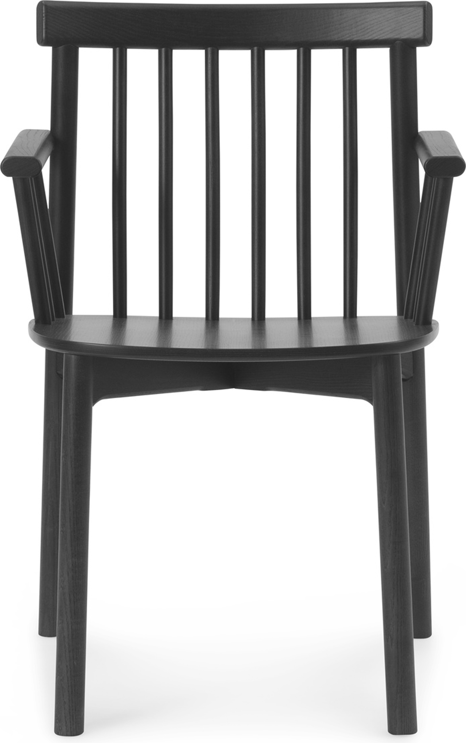 Krzesło Pind czarny jesion z podłokietnikami