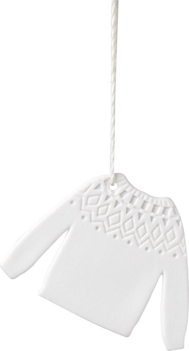 Zawieszka świąteczna Raeder sweter porcelanowa