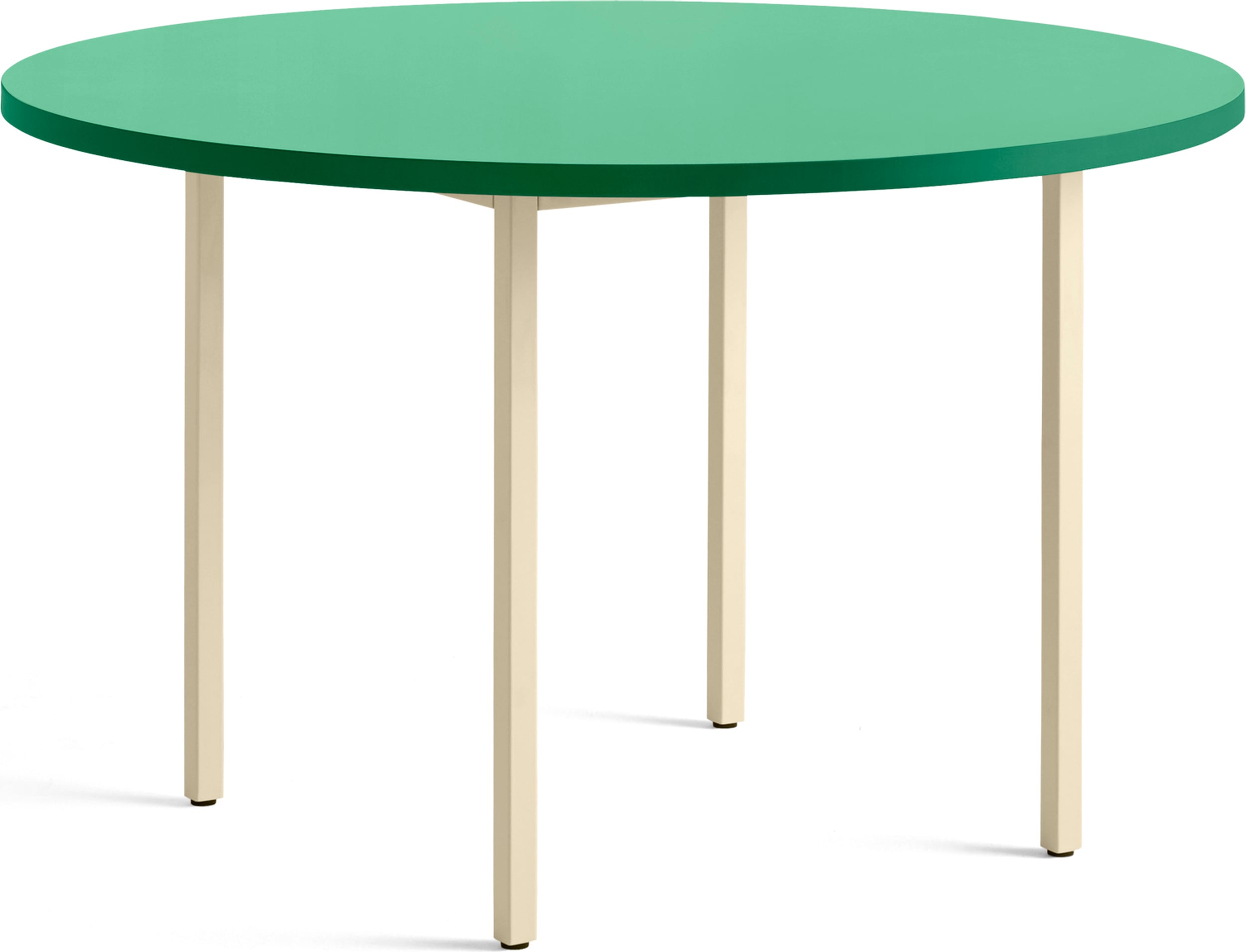 Stół Two-Colour okrągły 120 x 74 cm zielono-beżowy