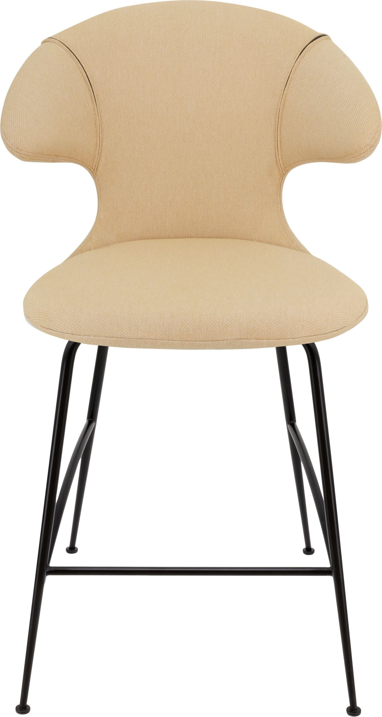 Krzesło Time Flies 102 cm jasnobeżowe na czarnych nogach