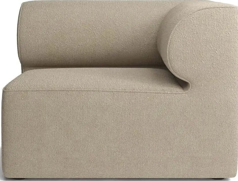 Narożnik prawostronny sofy modułowej Eave Bouclé 96 x 96 cm beżowy