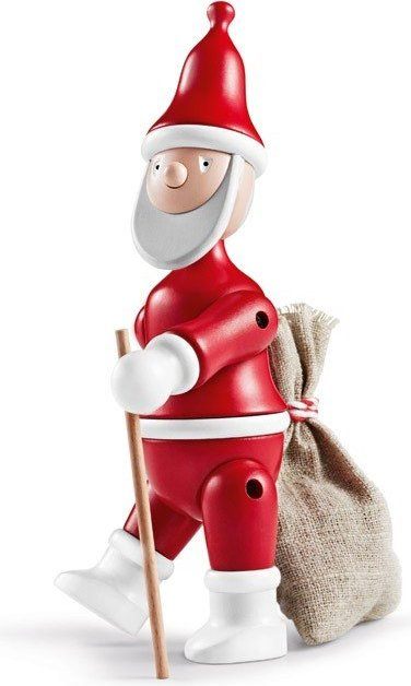 Dekoracja drewniana Mikołaj