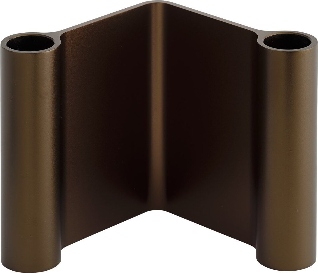 Świecznik Pair 11 cm brązowy