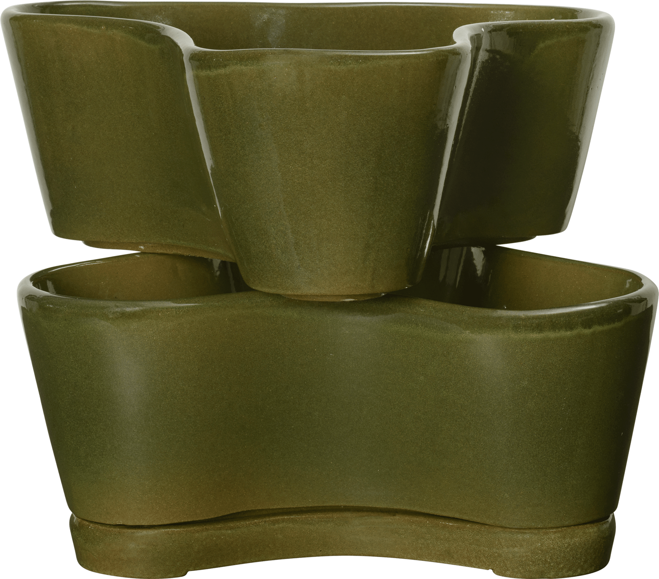 Doniczki Gemi z podstawką 3 el.