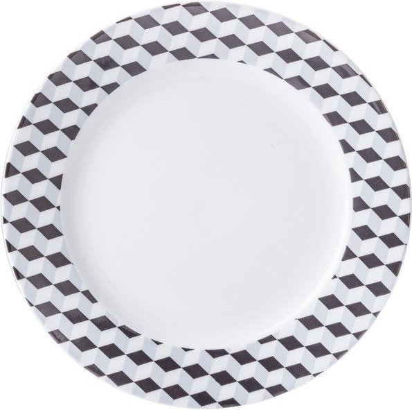 Talerz płaski Cosmopolitan 26 cm Mix & Match kubiki