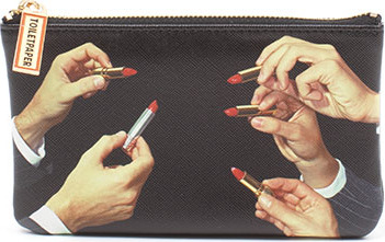 Saszetka Toiletpaper Lipsticks Black 15,5 x 9,5 cm