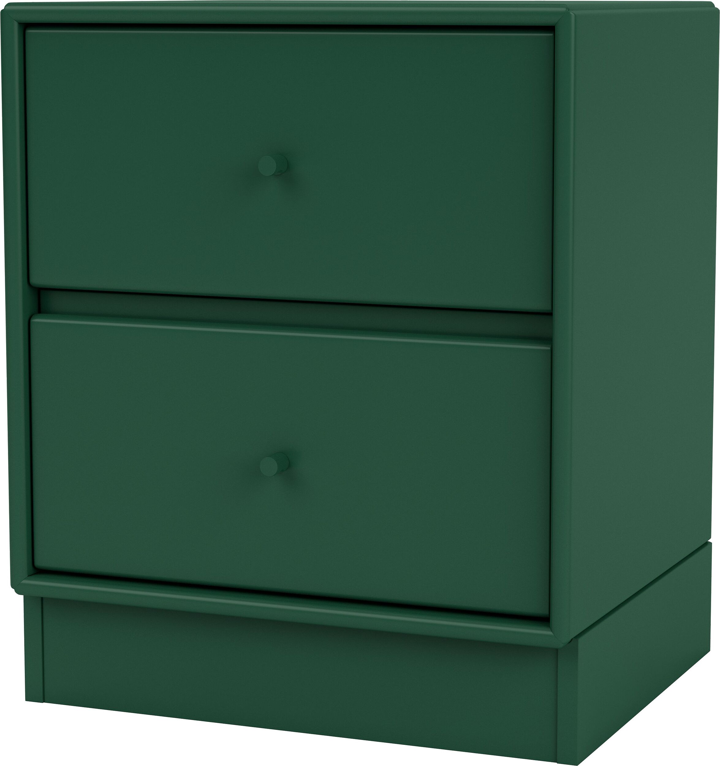 Szafka nocna Drift ciemnozielona na cokole 7 cm