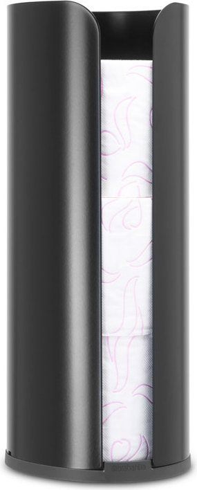 Stojak na papier toaletowy ReNew czarny mat