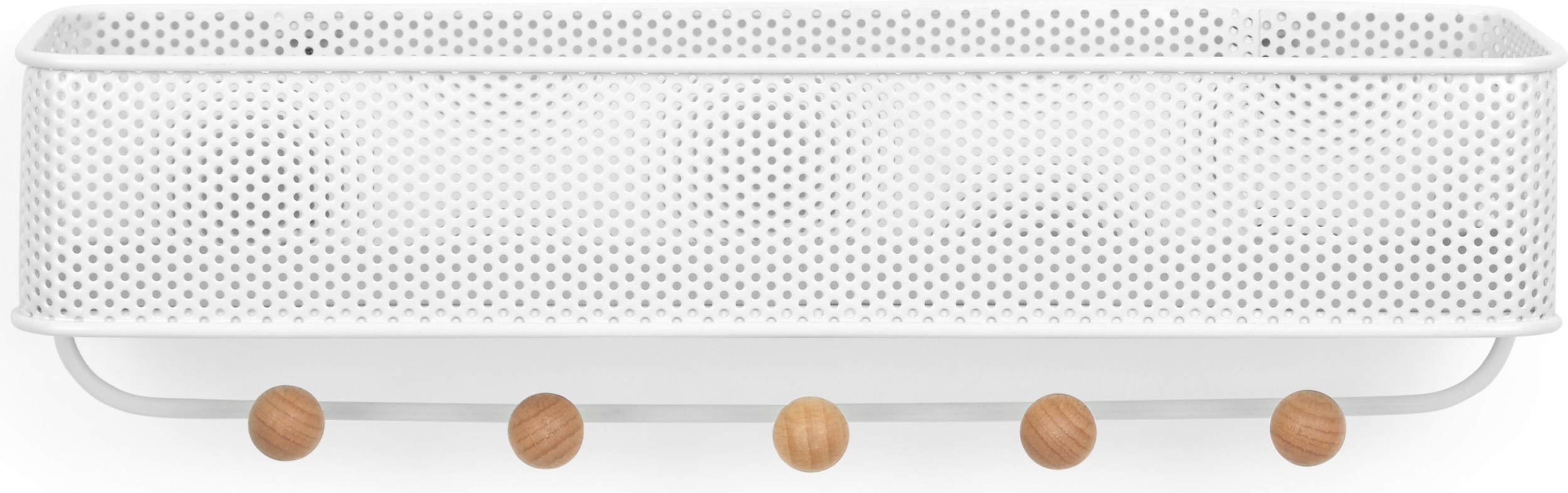 Wieszak na akcesoria i ubrania Estique biały