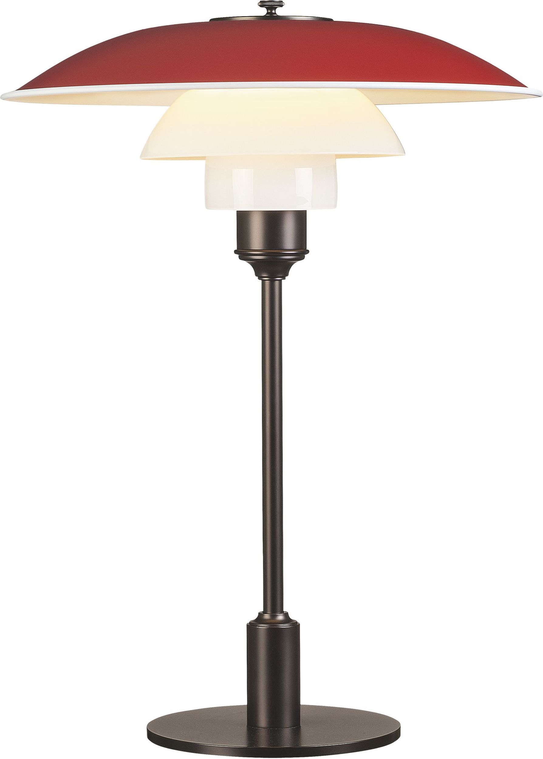 Lampa stołowa PH 33 cm czerwona