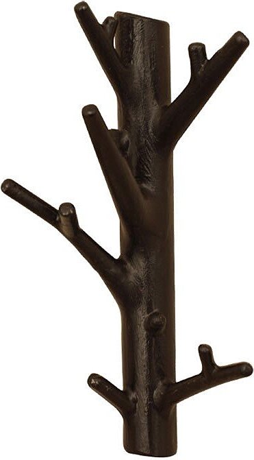 Wieszak Branch brązowoczarny