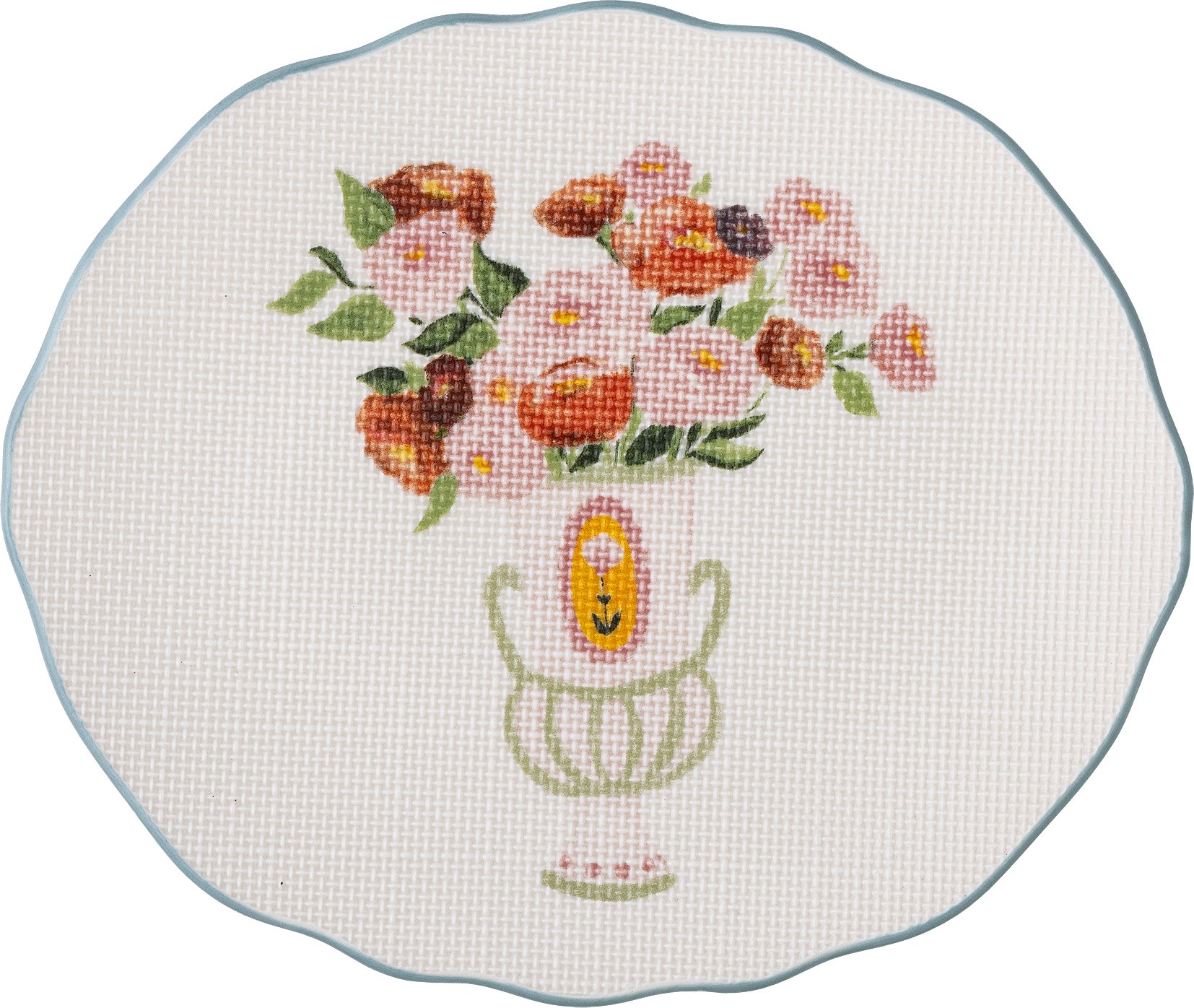 Talerz śniadaniowy Dorothy 20 cm biało-niebieski