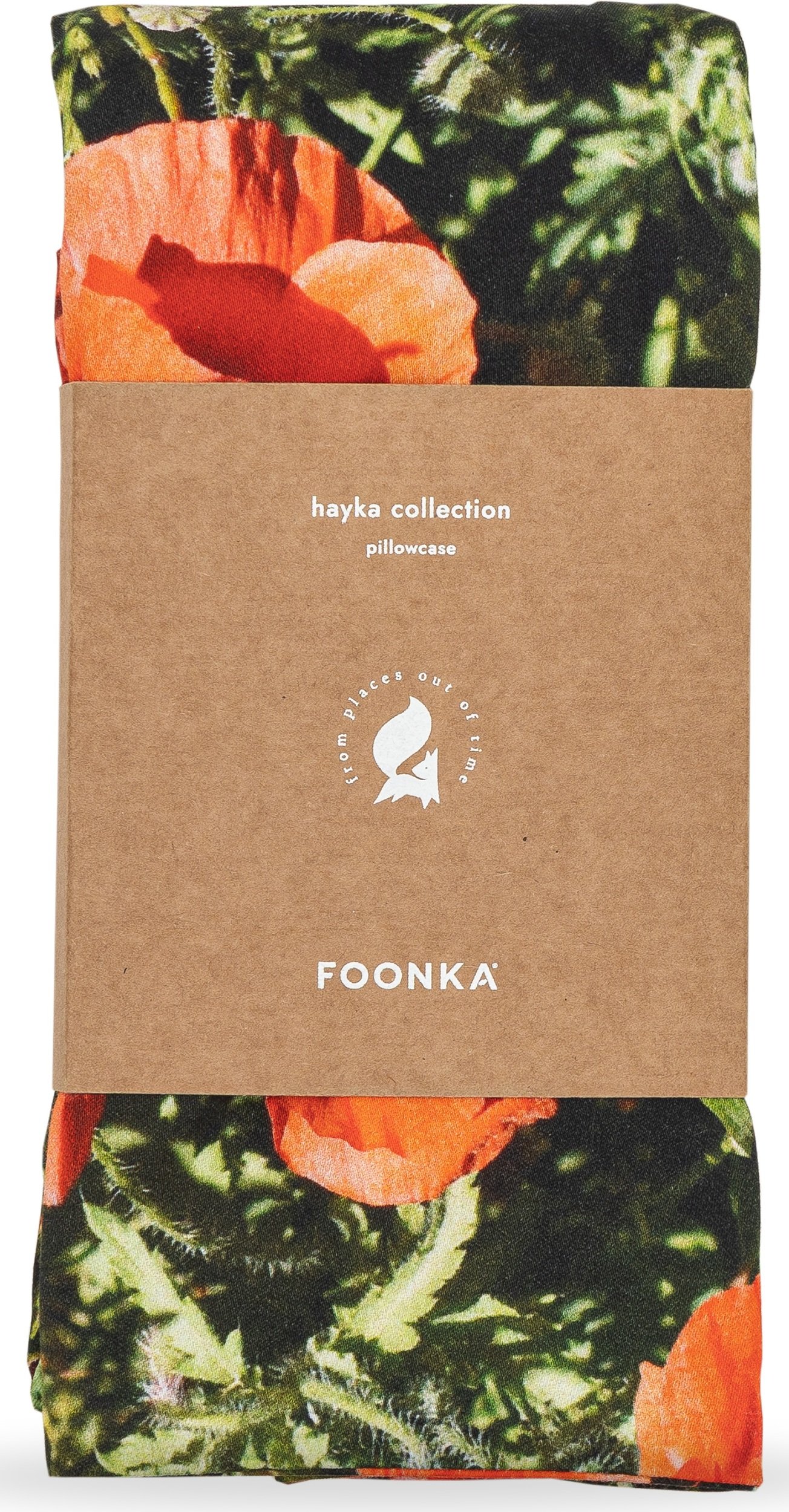 Poszewka na poduszkę wałek Hayka maki 50 x 15 cm