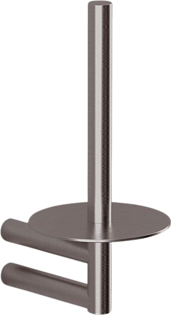 Uchwyt na papier toaletowy Mikado ciemny metal mat z powłoką PVD