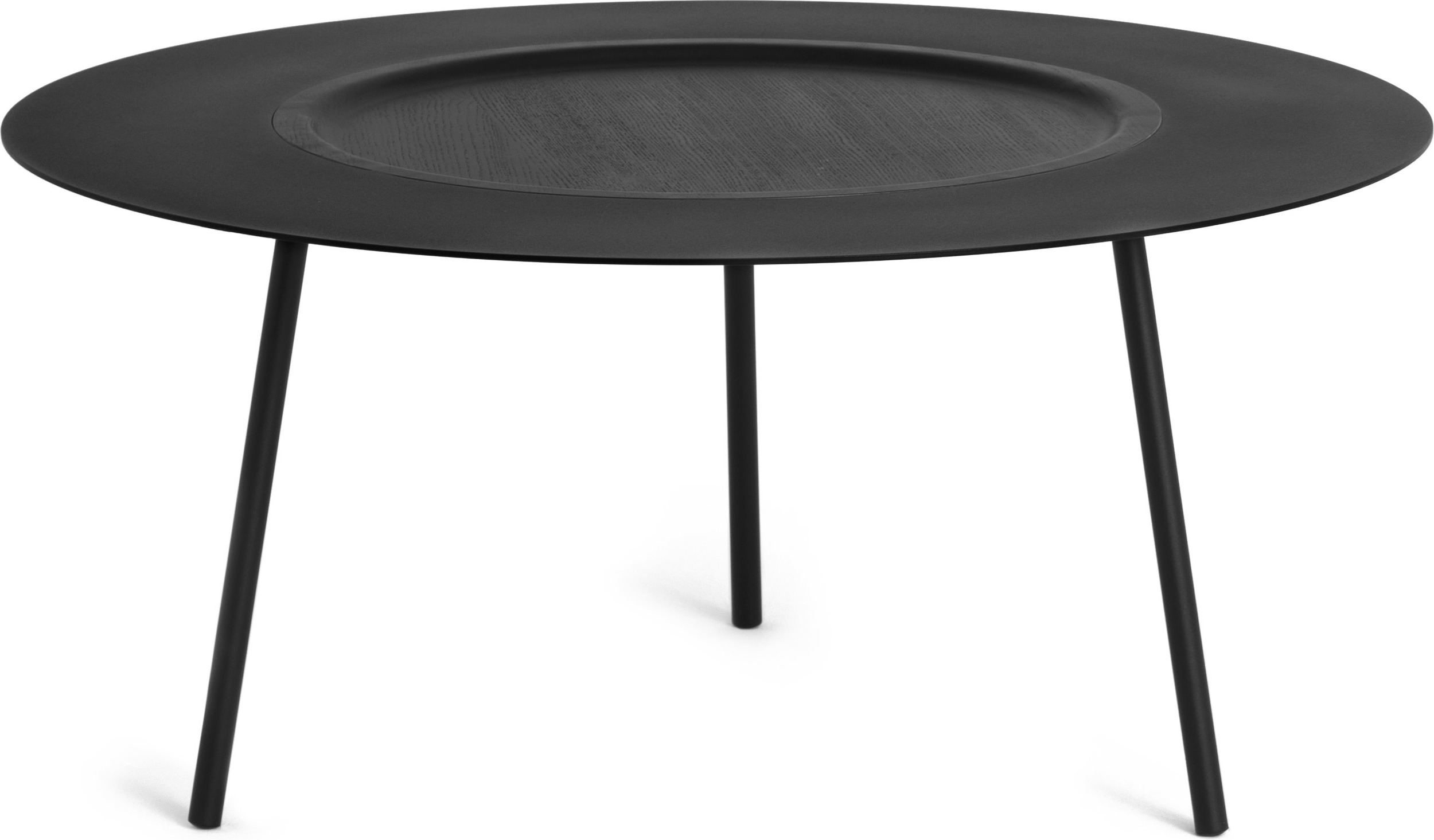 Stolik kawowy Woodplate duży czarny