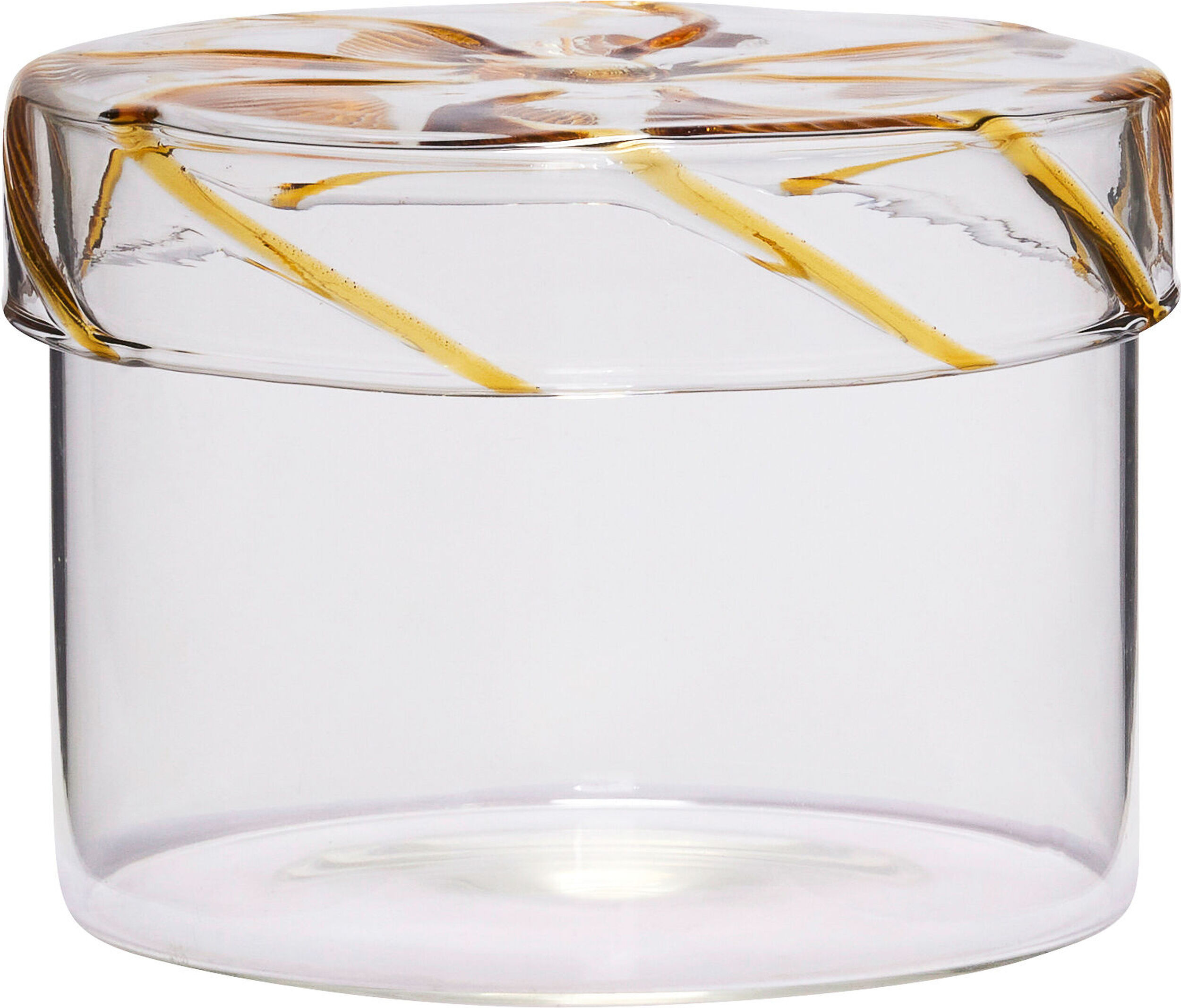 Słoik do przechowywania Heir 10 cm żółty