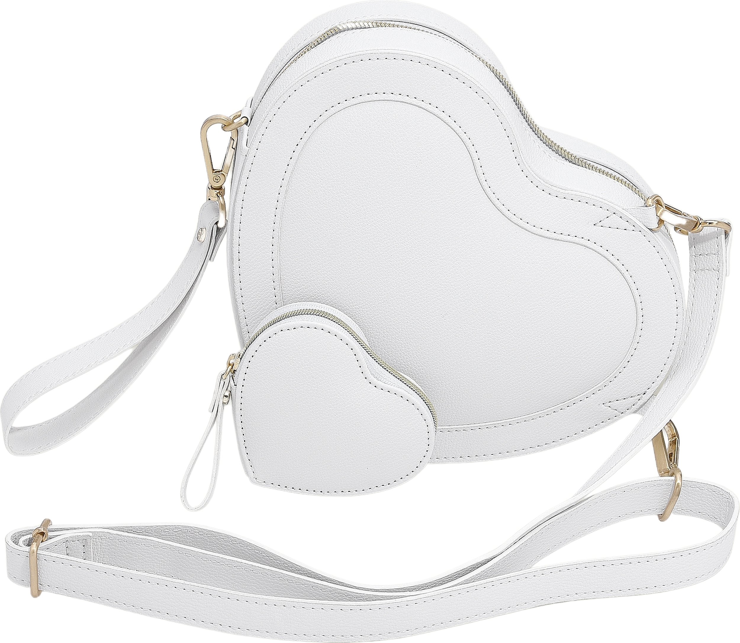 Torba na ramię Stackers Heart biała