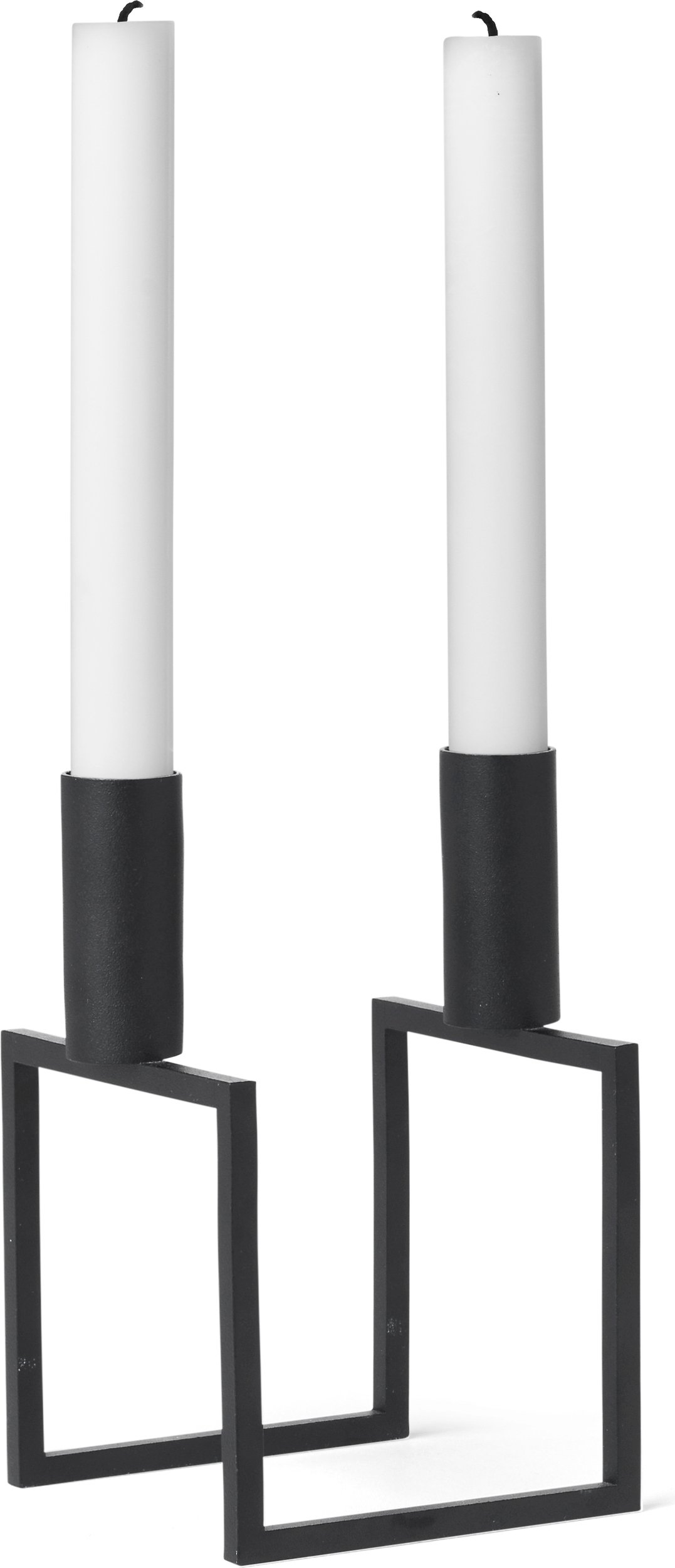 Świecznik Line czarny