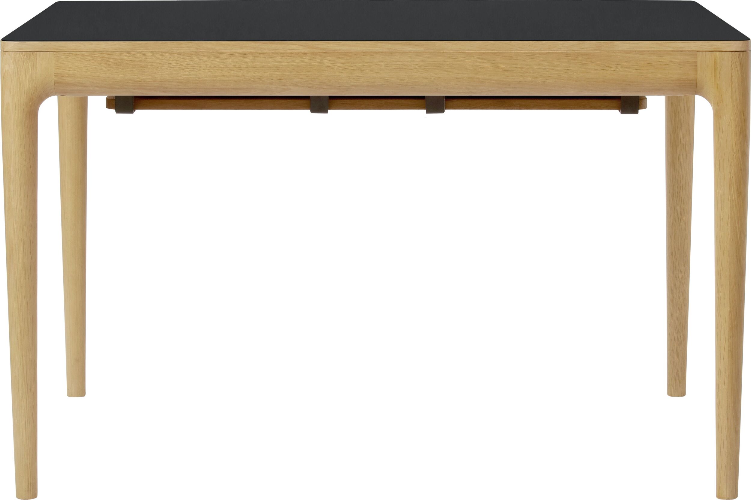 Stół rozkładany Heart'n'Soul 120 cm jasny dąb z czarnym blatem