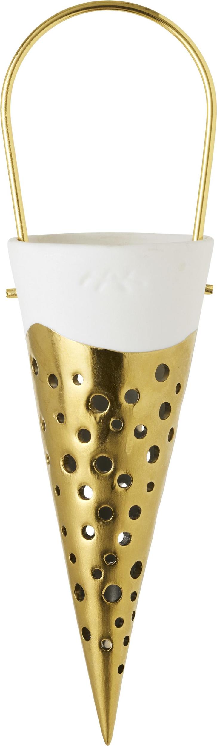 Dekoracja świąteczna Nobili 18 cm złota