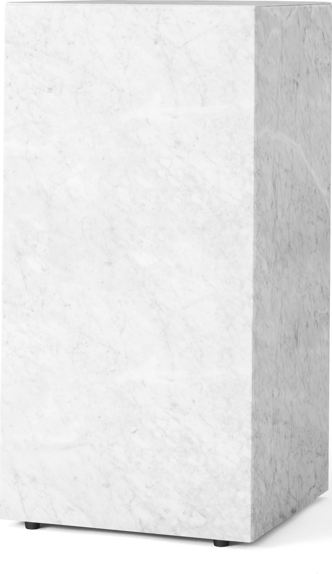 Postument marmurowy Menu wysoki biały marmur