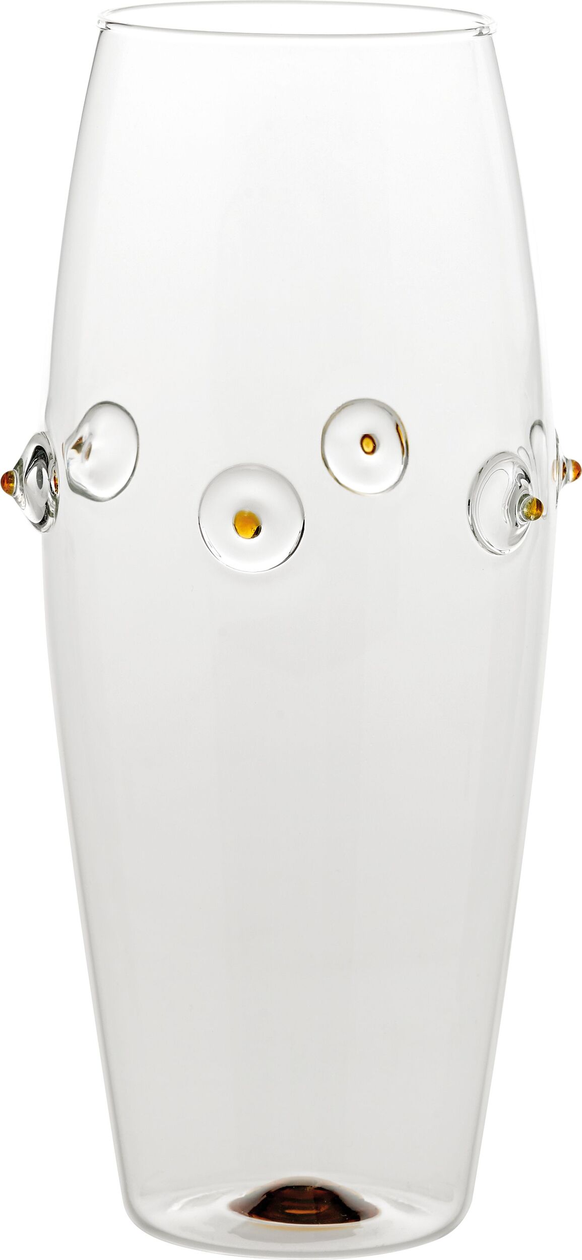 Wazon Patèa wypukły 24 cm złotożółty