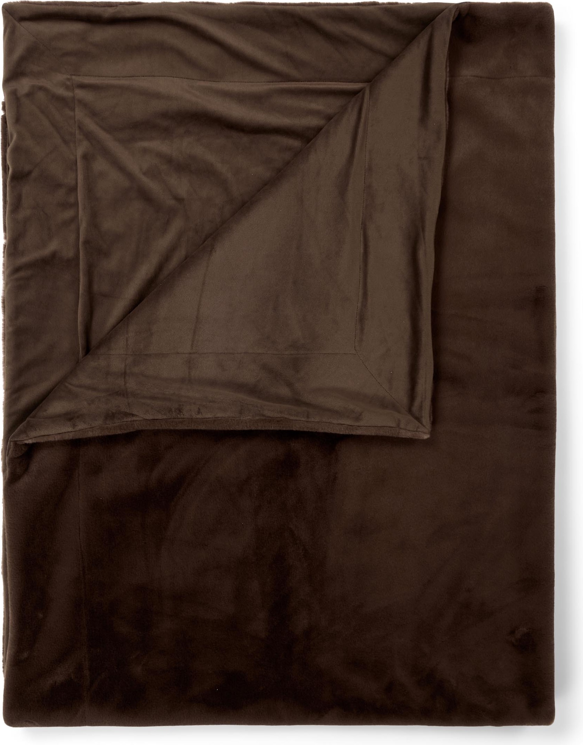 Koc futrzany Furry 150 x 200 cm czekoladowy