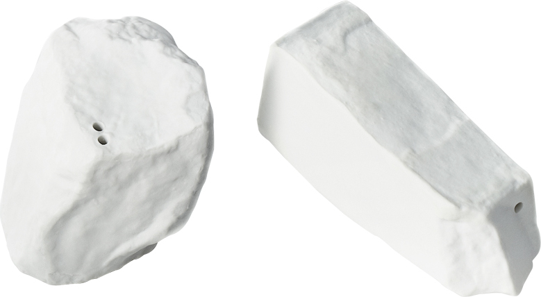 Solniczka i pieprzniczka Rock & Salt białe