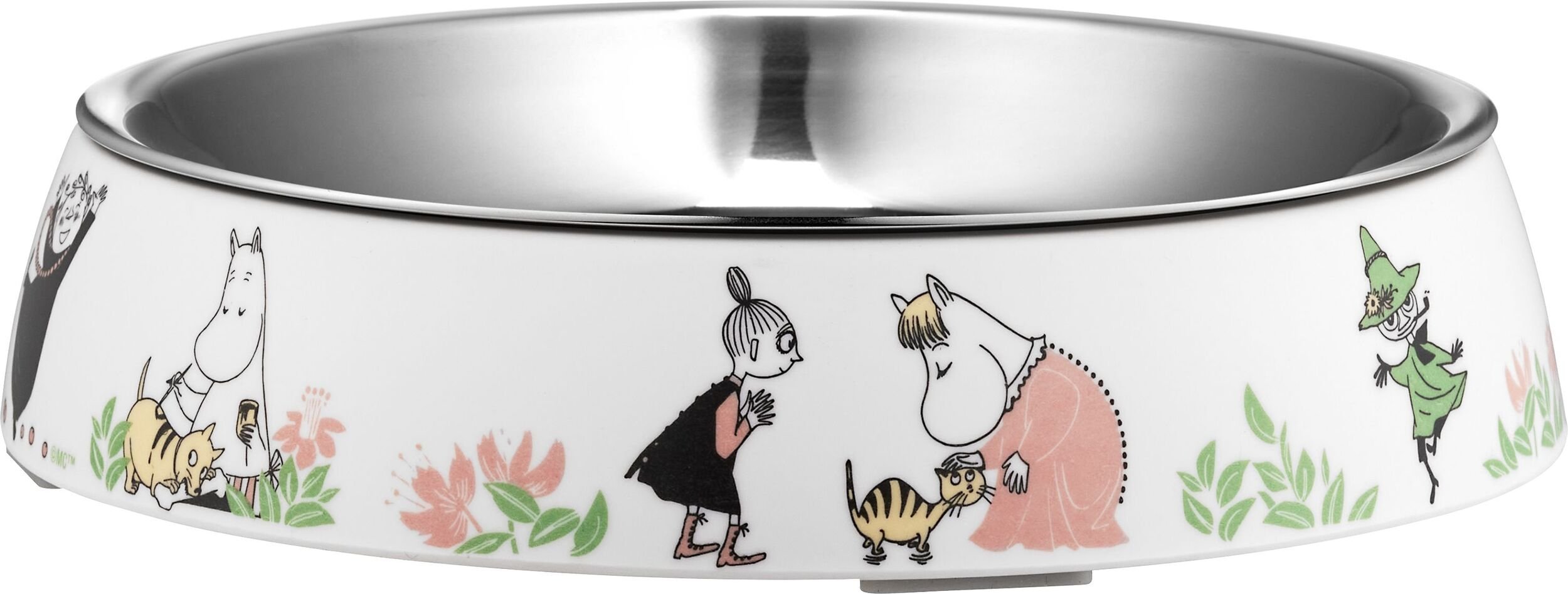 Miska dla kota Muurla Muminki biała